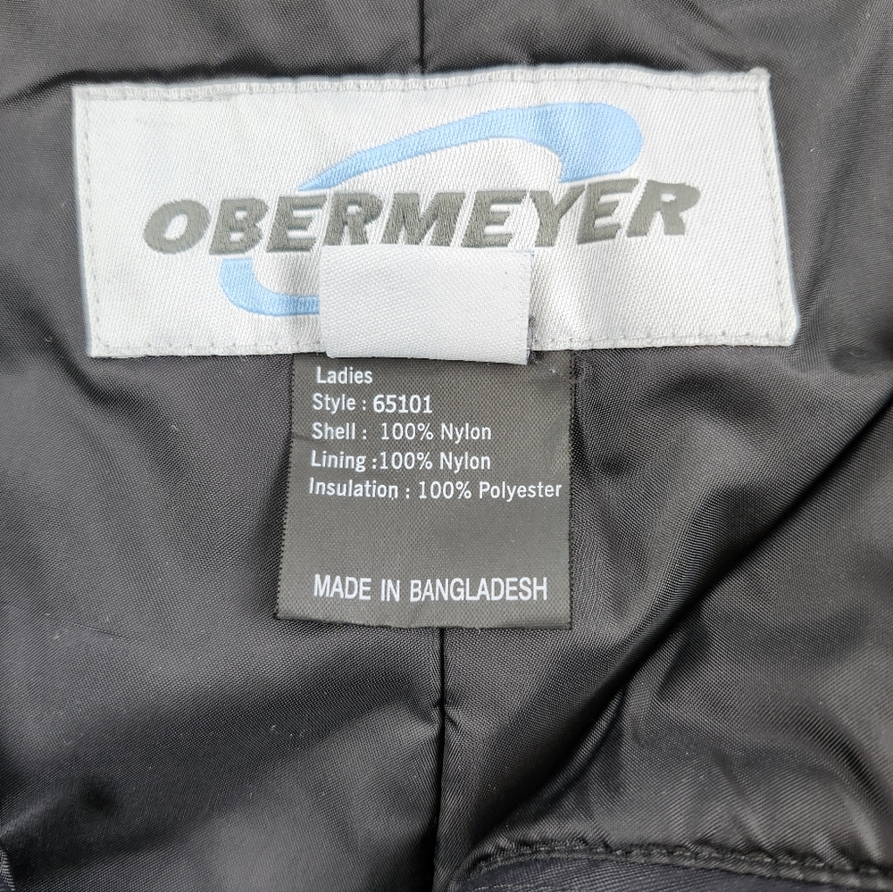 Obermeyer Ski Snowboard Snow Winter Pants Ladies Sz 14 Black Nylon #65101 - Picture 8 of 14